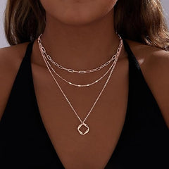 Layered Gold Necklaces for Women Rose Gold