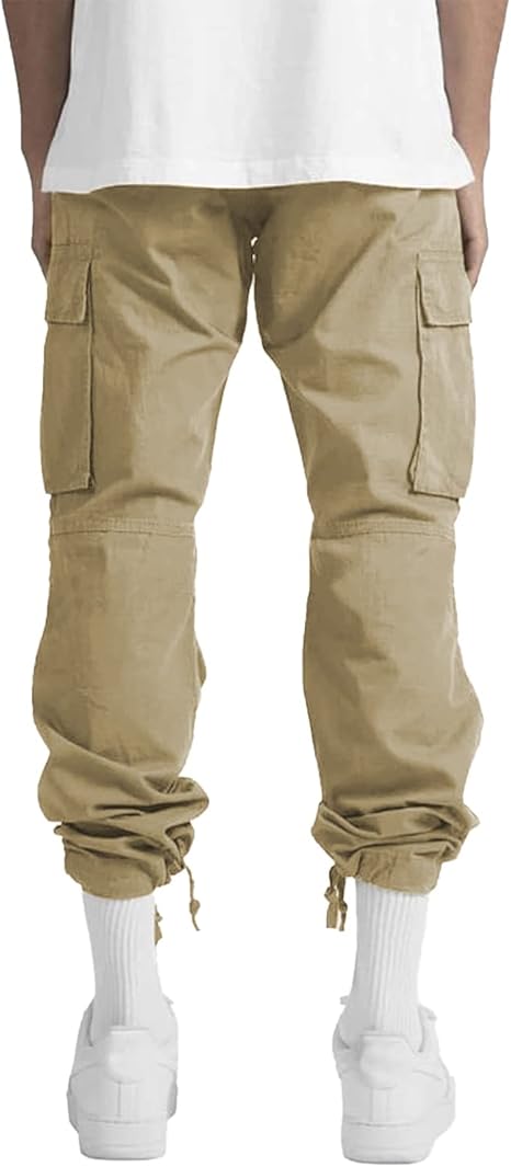 Men's Casual Cargo Pants Hiking Workout Joggers