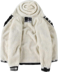 Men's Flannel Jacket Fleece Sherpa Lined Plaid Jackets Coat