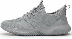 Mens Slip On Running Shoes Athletic Walking Trainers Lightweight Sneakers