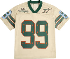 Mens V Neck Jersey Baggy Shirts Graphic Oversized Tees