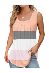 Summer Tank Tops Women Loose Fit Square Neck