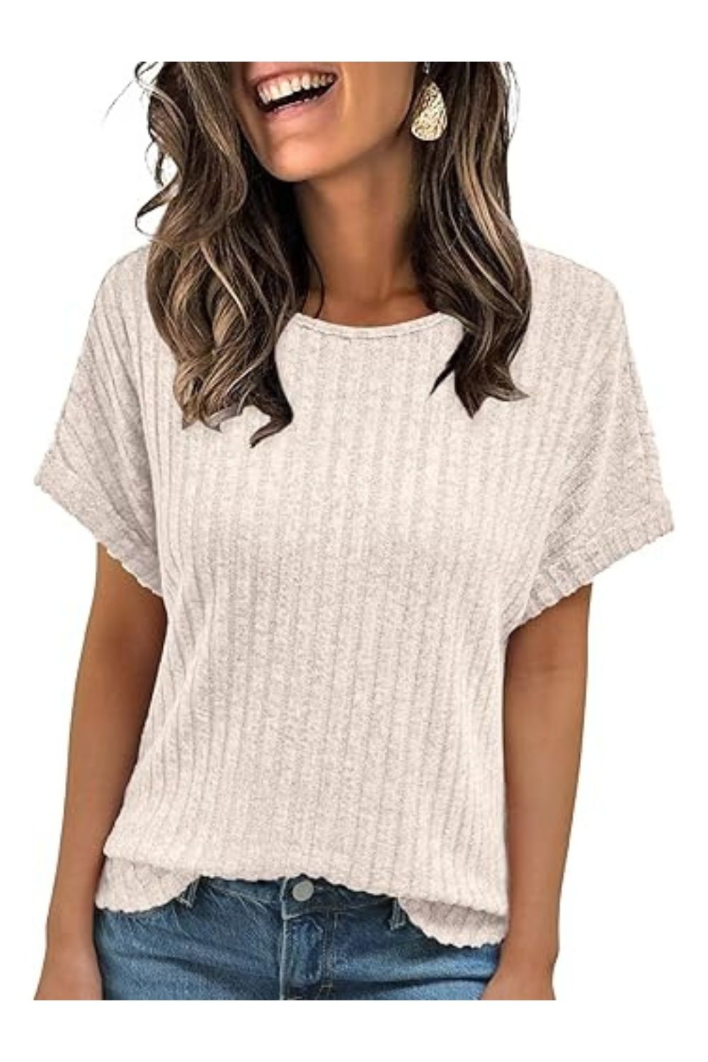 Trendy Women's Summer Short Sleeve Tunic Business Blouses