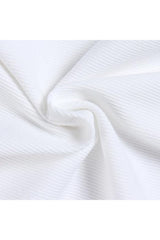 Trendy Women's Crew Neck Ribbed Fitted Summer T-Shirt