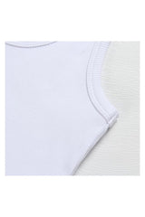 Trendy Women's Ribbed Knit Fitted Scoop Crop Tank