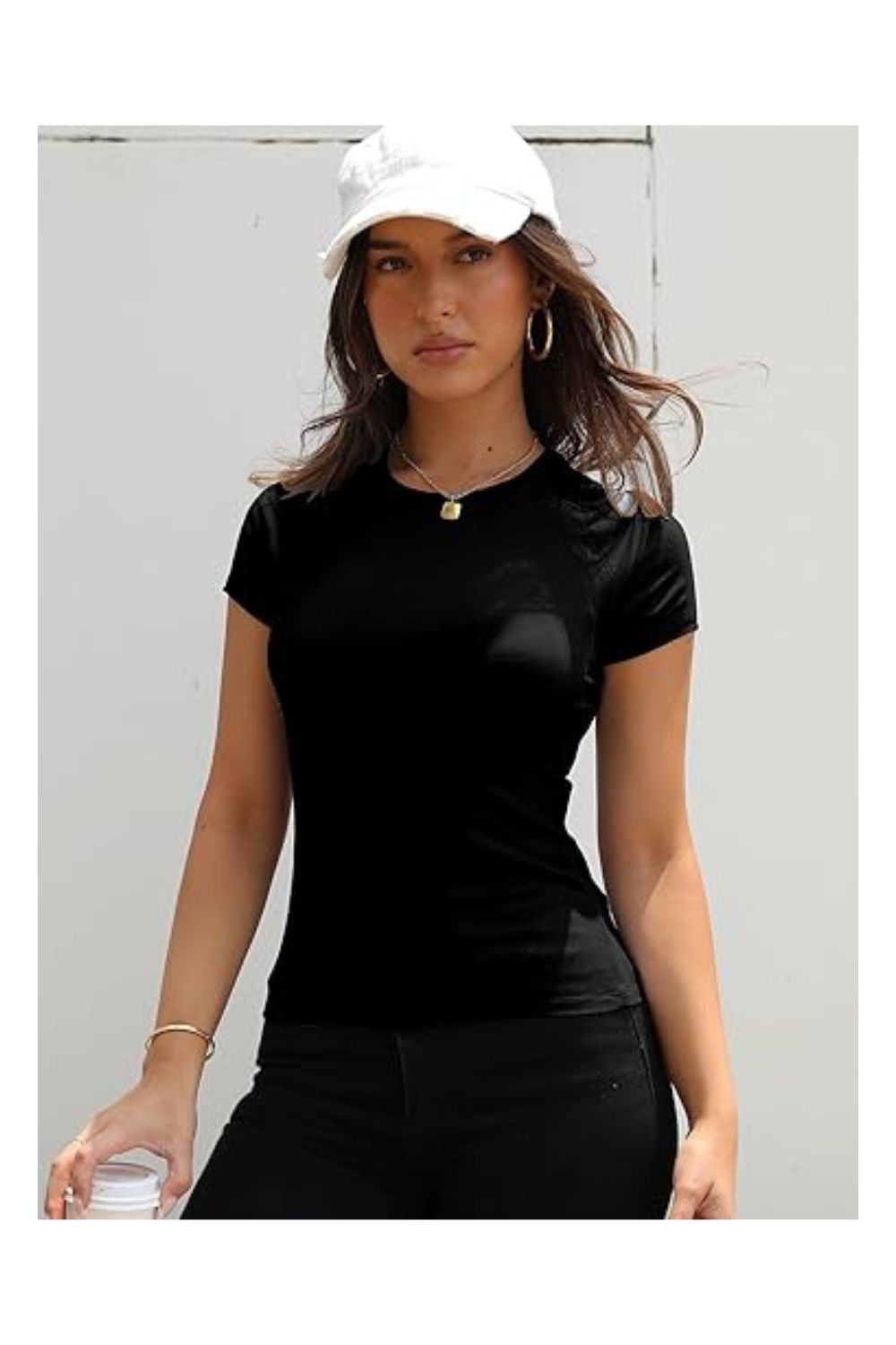 Trendy Women's Casual Crewneck Raglan Slim Fit T-Shirt