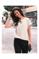 Trendy Women's Summer Short Sleeve Tunic Business Blouses