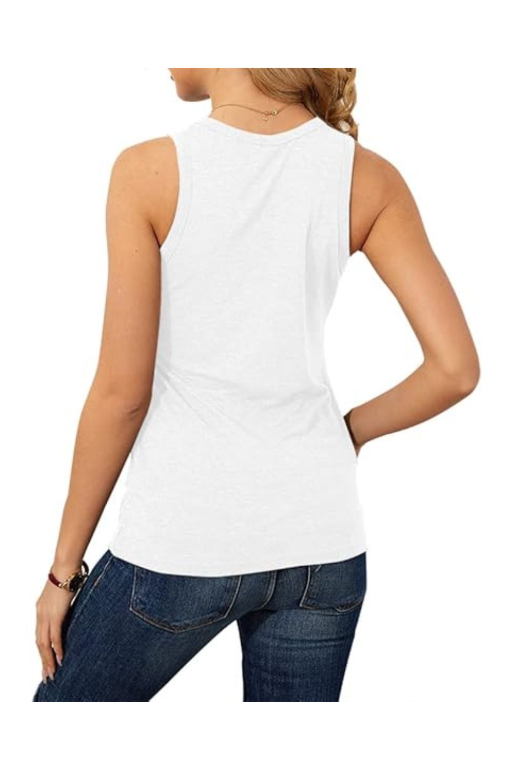 Trendy Women's Sleeveless Loose Fit Casual Summer Top