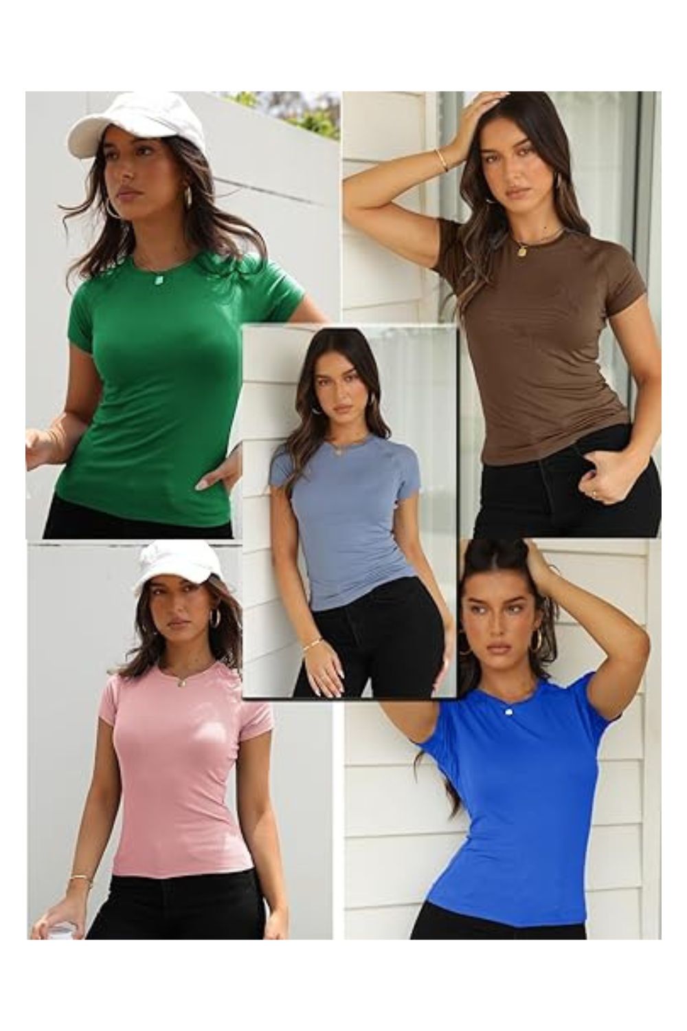 Trendy Women's Casual Crewneck Raglan Slim Fit T-Shirt
