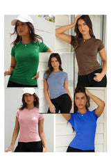 Trendy Women's Casual Crewneck Raglan Slim Fit T-Shirt