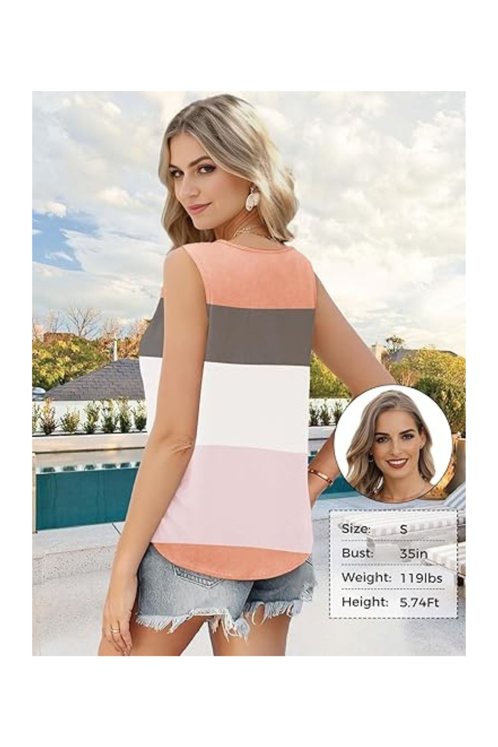 Summer Tank Tops Women Loose Fit Square Neck