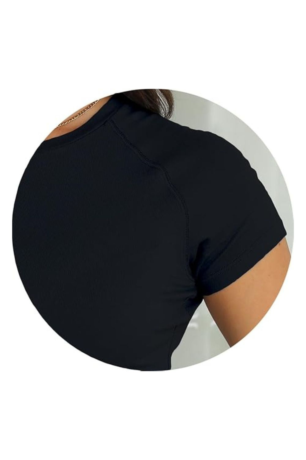 Trendy Women's Casual Crewneck Raglan Slim Fit T-Shirt