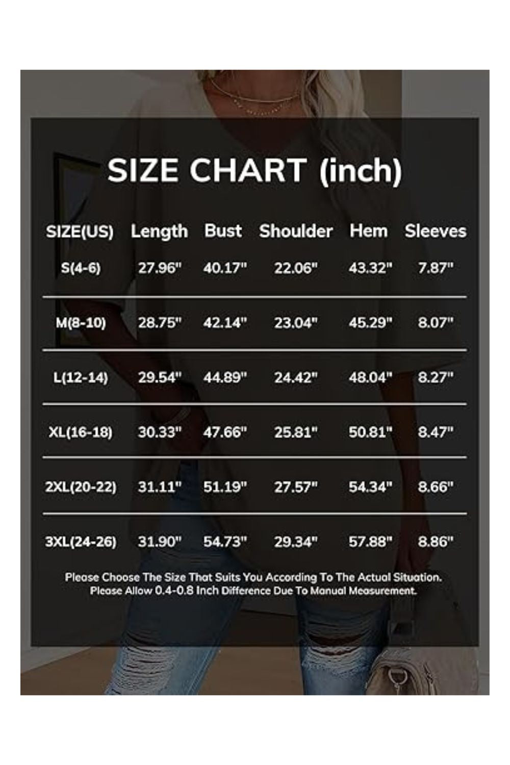 Trendy Women's Oversized V-Neck Business Casual Workout Top