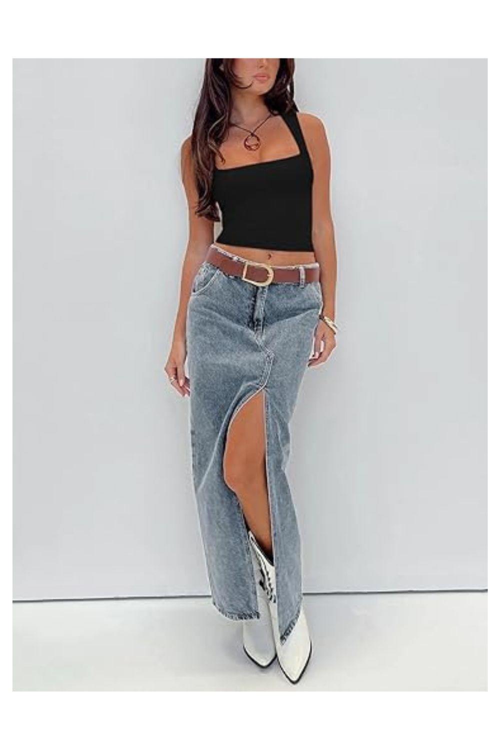 Trendy Women's Square Neck Double-Lined Going Out Crop Top