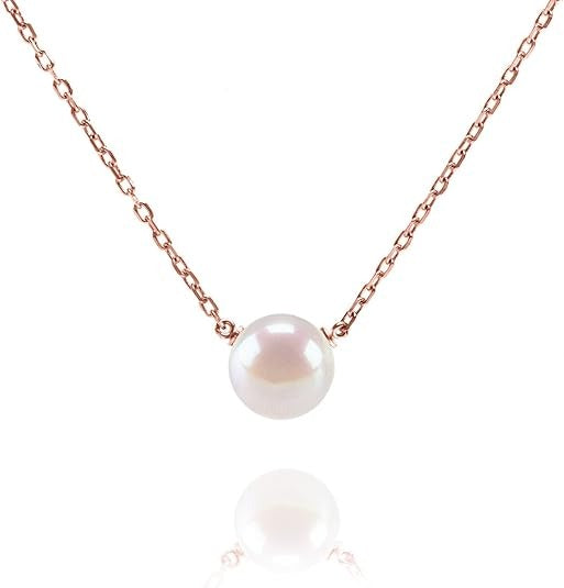 Freshwater Pearl Gold Pendant Necklace