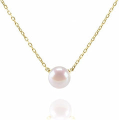 Freshwater Pearl Gold Pendant Necklace