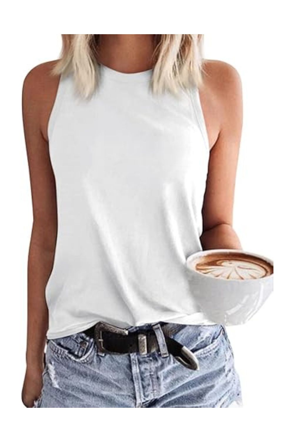 Trendy Women's Sleeveless Loose Fit Casual Summer Top