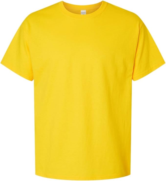 Plain Bright Yellow Cotton T-Shirt for Men