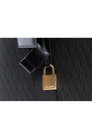 Saint Laurent Toile Classic Monogram Briefcase Luggage
