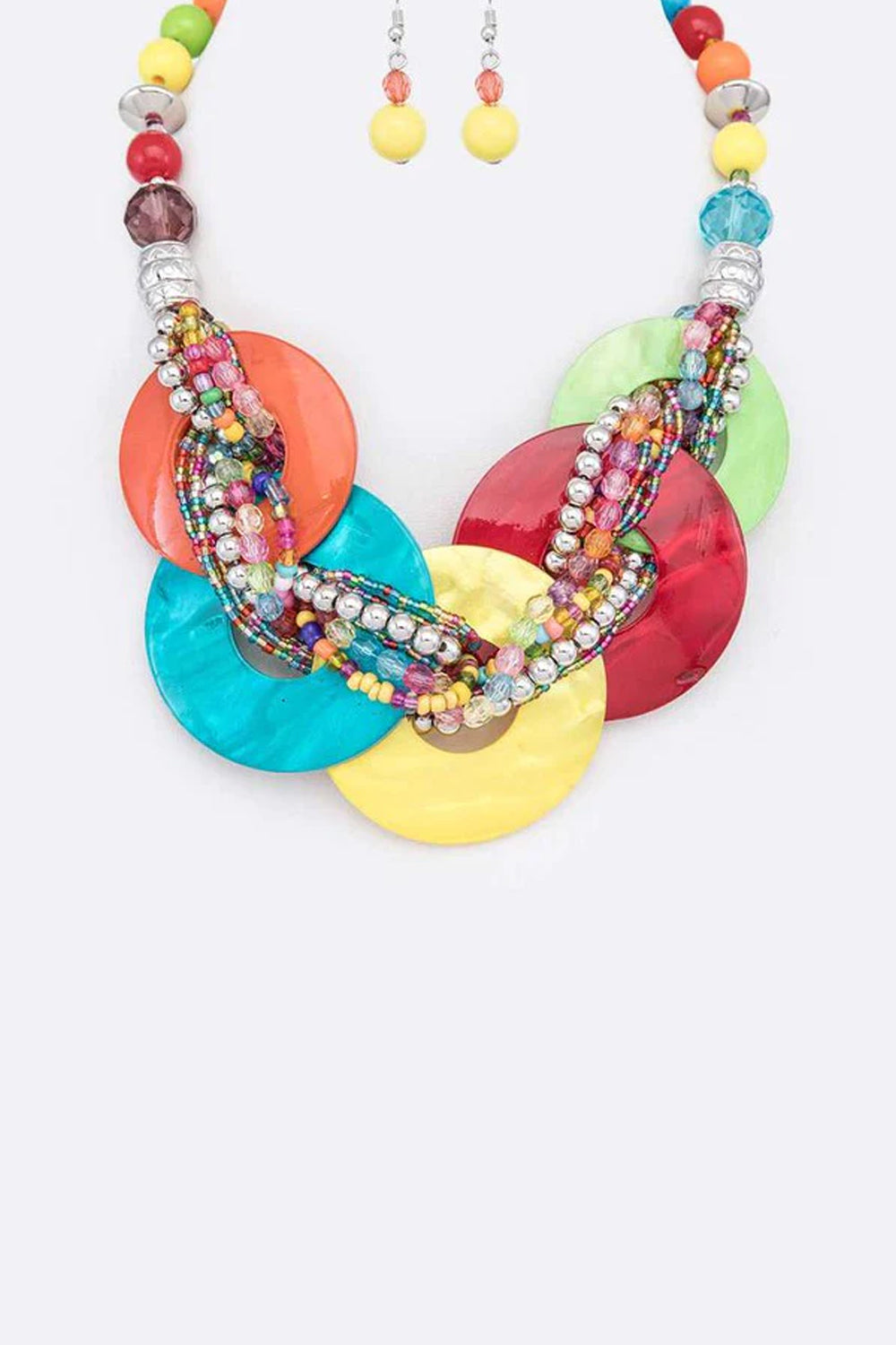 Swirl Enamel Collar Necklace