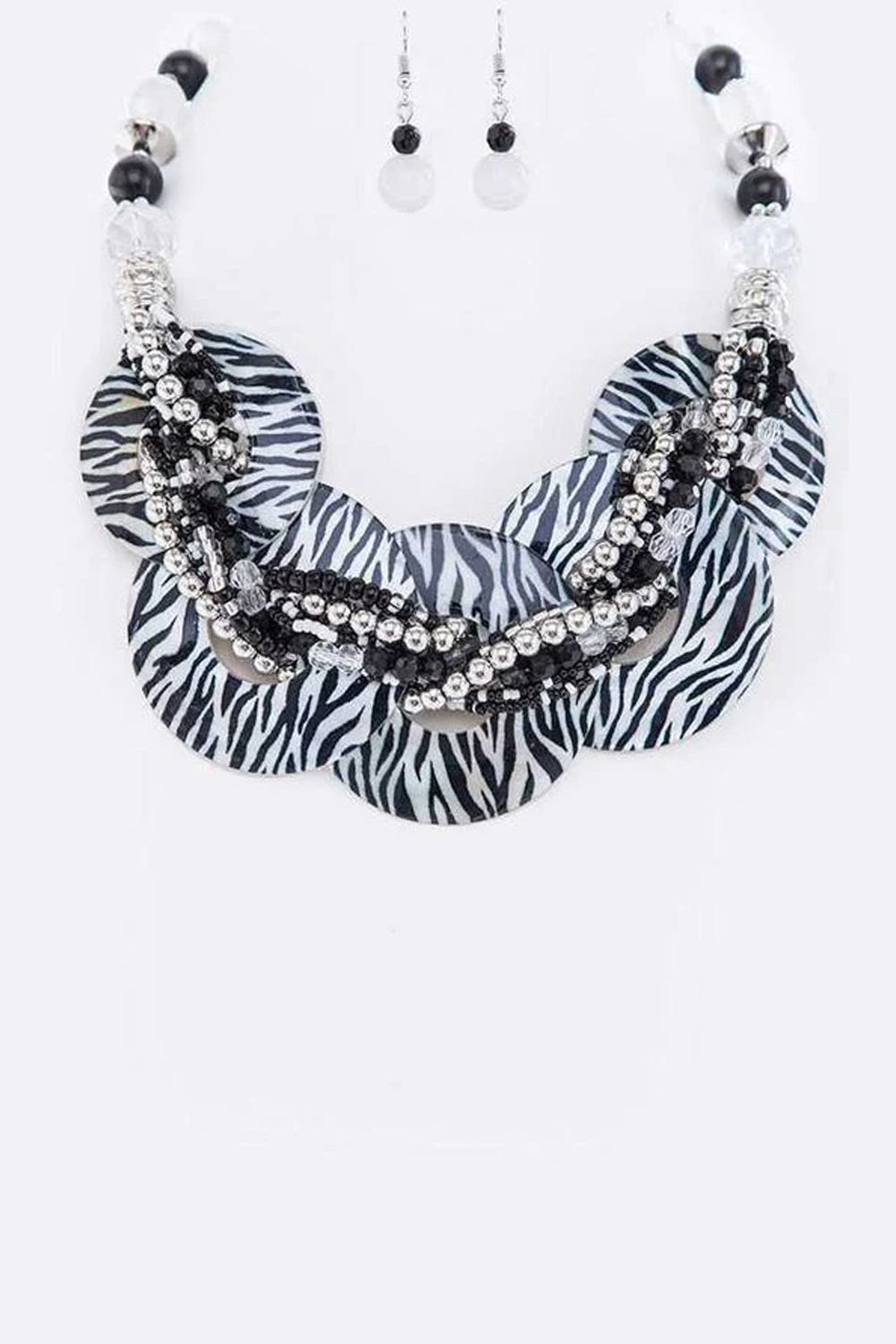 Swirl Enamel Collar Necklace