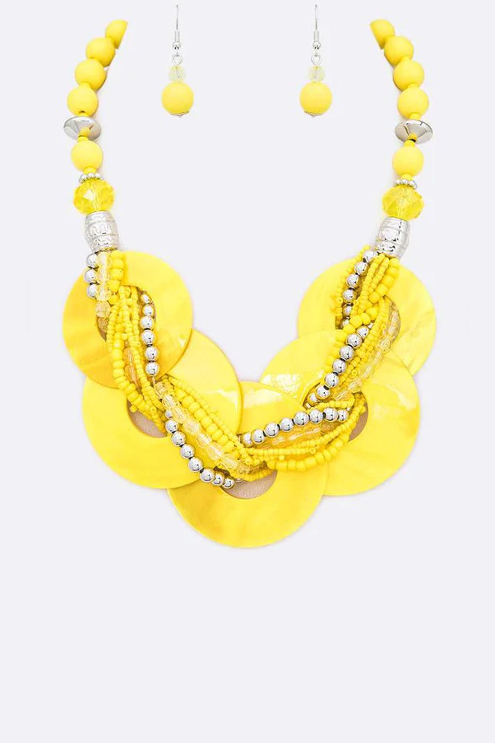 Swirl Enamel Collar Necklace