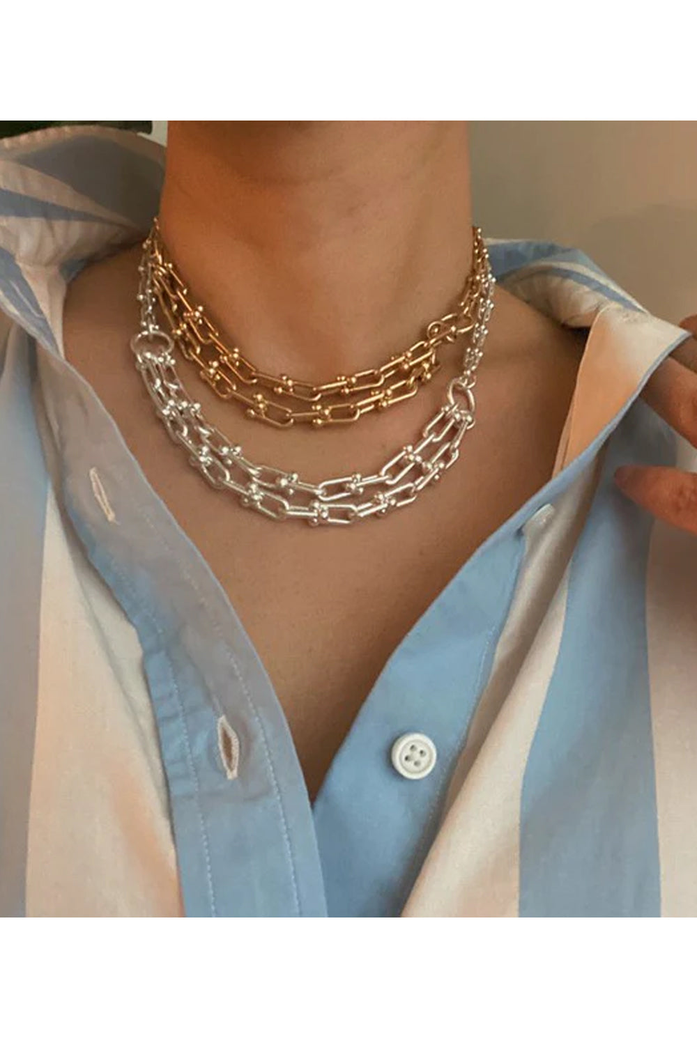 Taylor Unique Link Chain Necklace