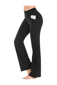Trendy Bootcut High Waist Tummy Control Yoga Pants