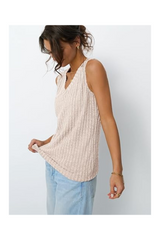 Trendy Women's V-Neck Sleeveless Tank Loose Fit Top