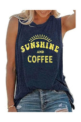 Women's Summer Sleeveless Loose Fit Tank Tunic Top