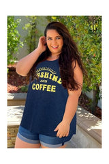 Women's Summer Sleeveless Loose Fit Tank Tunic Top