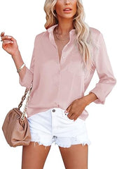 Women's Button le lis Clothing Down Shirts