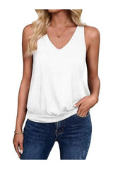 Women's Casual V-Neck Sleeveless Tank Top Spring Cami