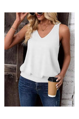 Women's Casual V-Neck Sleeveless Tank Top Spring Cami