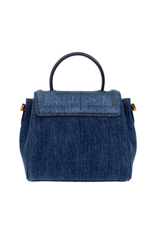Versace La Medusa La Medusa Denim Top Handle Bag