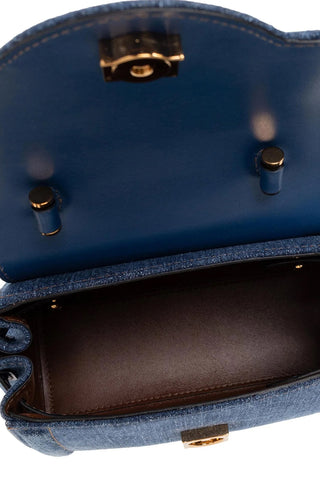 Versace La Medusa La Medusa Denim Top Handle Bag