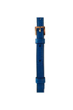 Versace Virtus Cornflower Navy Leather Handle Bag