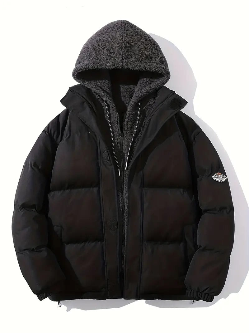 Men's Fashion Thick Sherpa Hood Coat