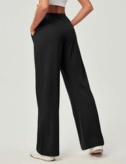 Woman Wide Leg Stretchy Work Dress Pants