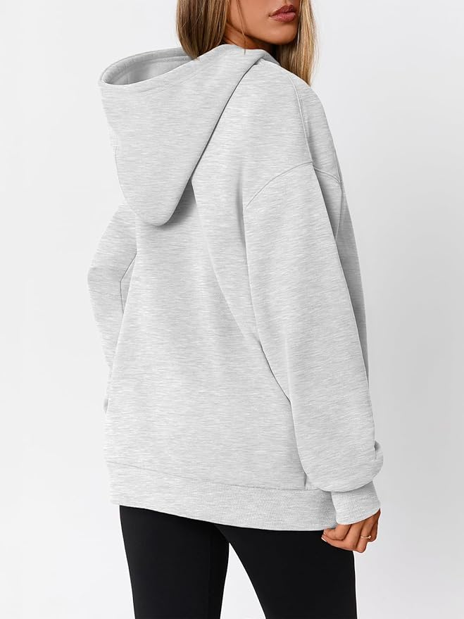 Women Oversized Hoodie - Grey