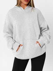 Women Oversized Hoodie - Grey