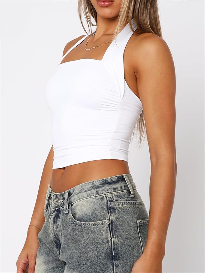Women Sexy Halter Neck Backless Tank Top