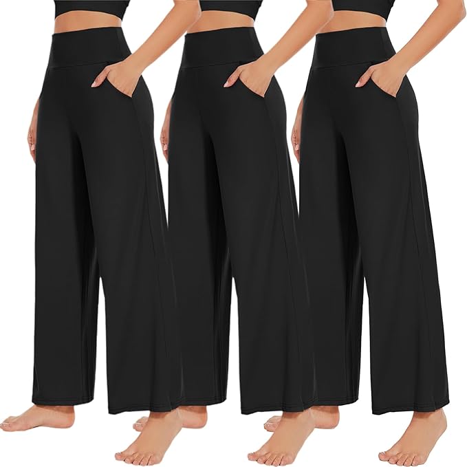 Women's Wide Leg Pants with Pockets High Waist Loose Sweatpants