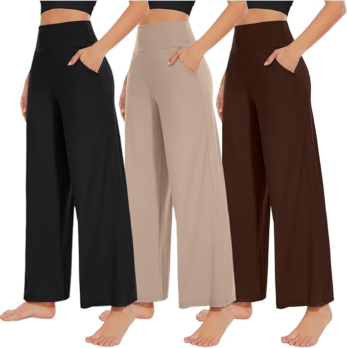 Women's Wide Leg Pants with Pockets High Waist Loose Sweatpants