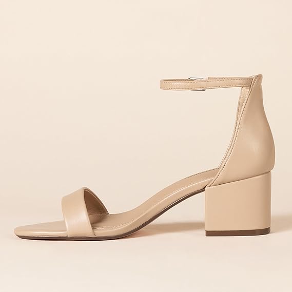 Women's Two Strap Heeled Sandal