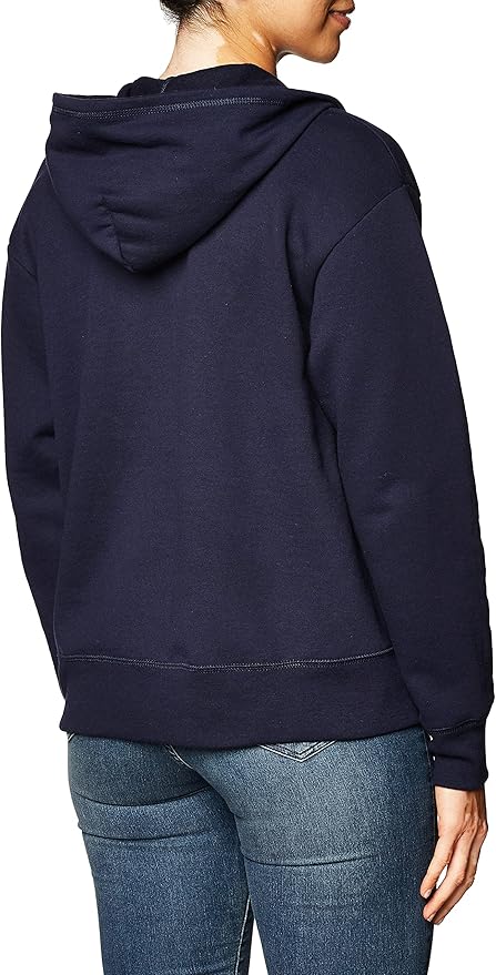 Womens Full Zip Fleece Hoodie Navy