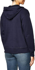 Womens Full Zip Fleece Hoodie Navy