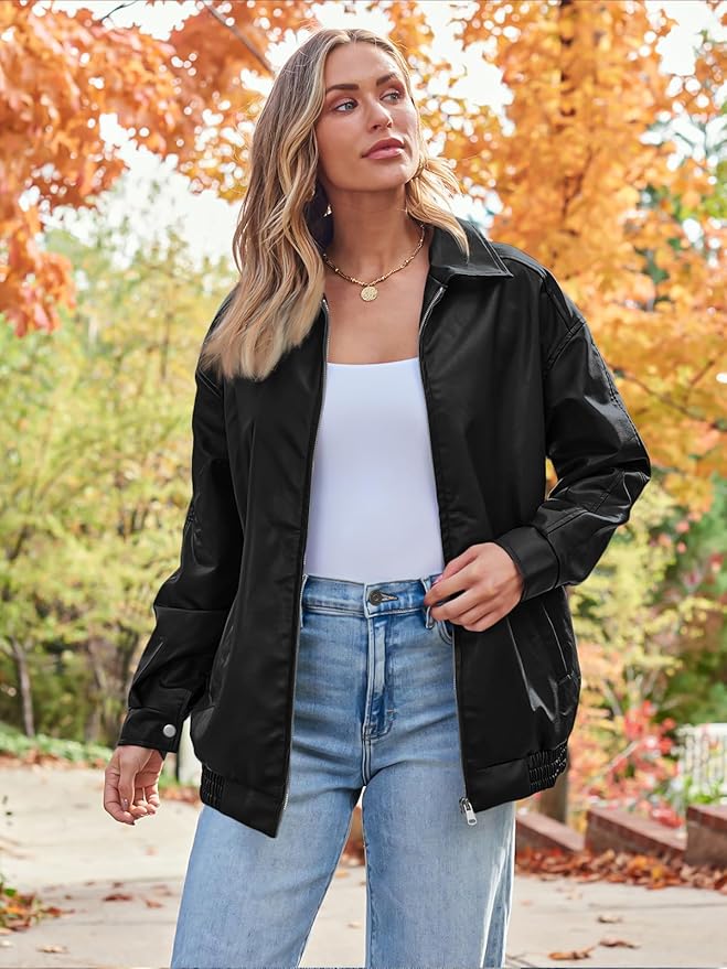 Womens Oversized Leather Jackets