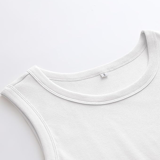 Womens Sleeveless High Neck Tank Tops