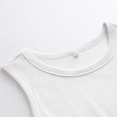 Womens Sleeveless High Neck Tank Tops